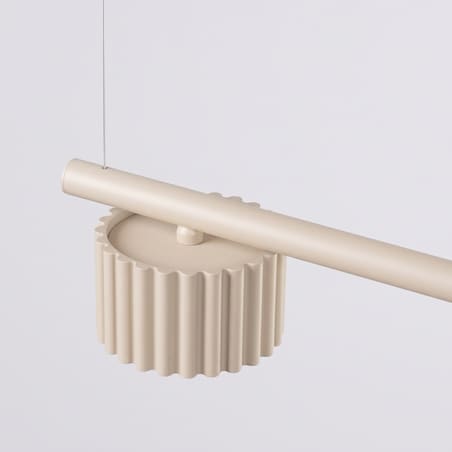 Żyrandol AURA 4 beżowa Gx53