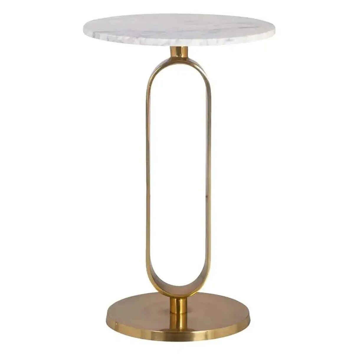 Marmurowy stolik Celine 825191Richmond Interiors elegancki do salonu biały złoty
