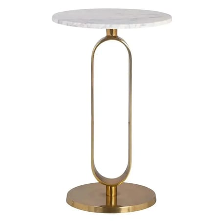 Marmurowy stolik Celine 825191Richmond Interiors elegancki do salonu biały złoty