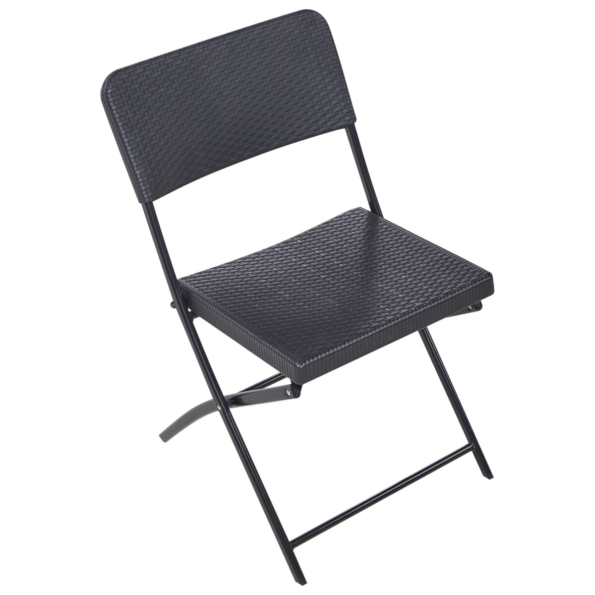 Zestaw mebli balkonowych Składane TRAPPETO Czarny