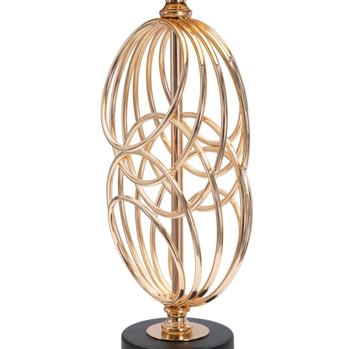 Lampa stołowa ze złotym zdobieniem 58,5x20x20 cm COLICA