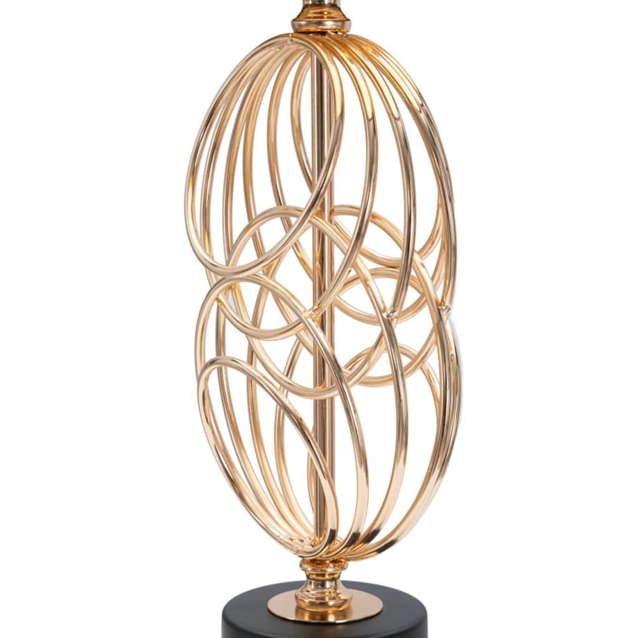 Lampa stołowa ze złotym zdobieniem 58,5x20x20 cm COLICA