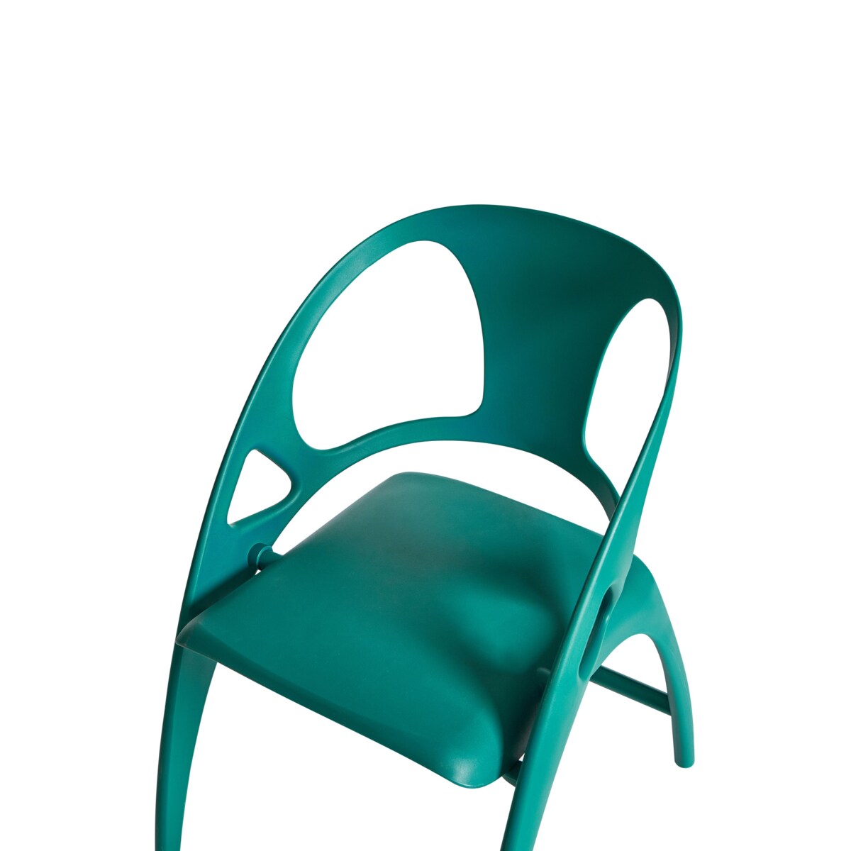 Zestaw 4 krzeseł ogrodowych Składane NEMI Lazurowy