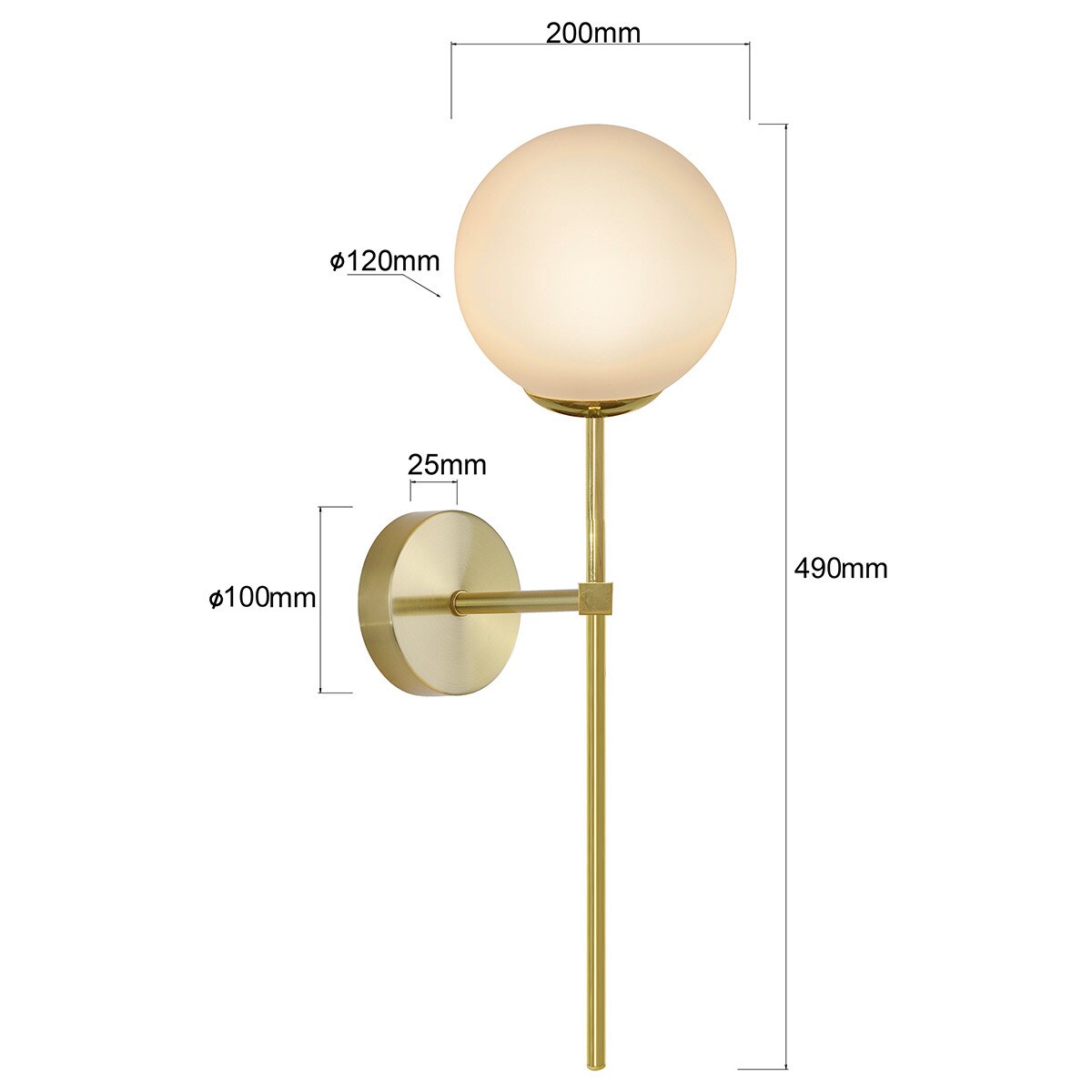 Kinkiet Light Prestige Piruleta złoty 1 x G9 1 szt.
