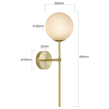 Kinkiet Light Prestige Piruleta złoty 1 x G9 1 szt.