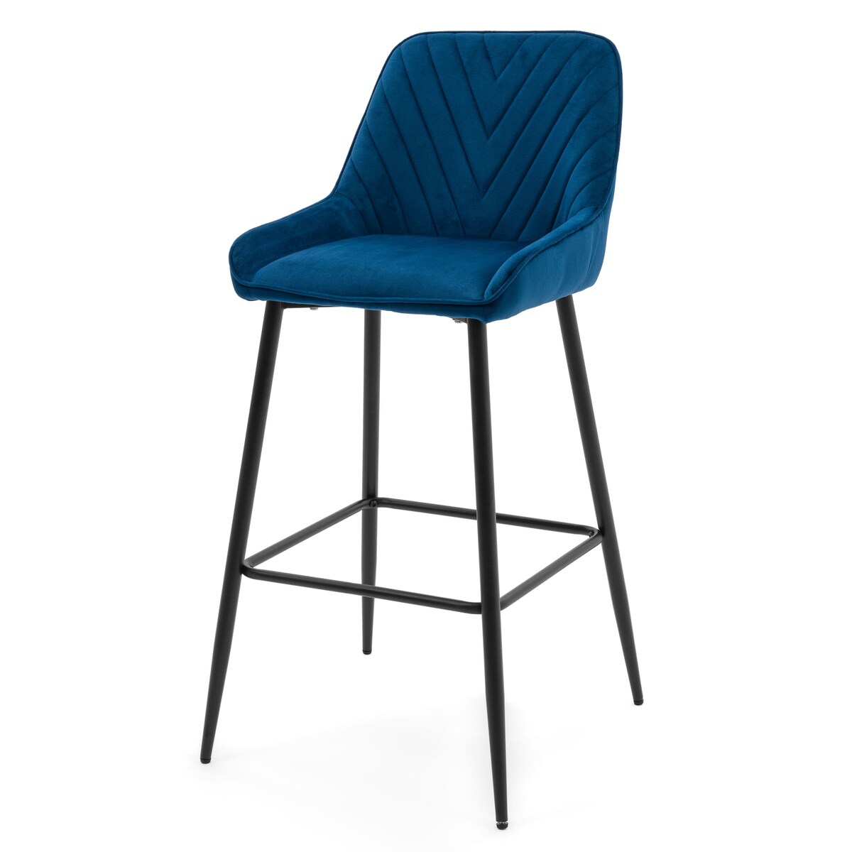 Hoker tapicerowany welurowy do salonu jadalni barowy glamour VASTO