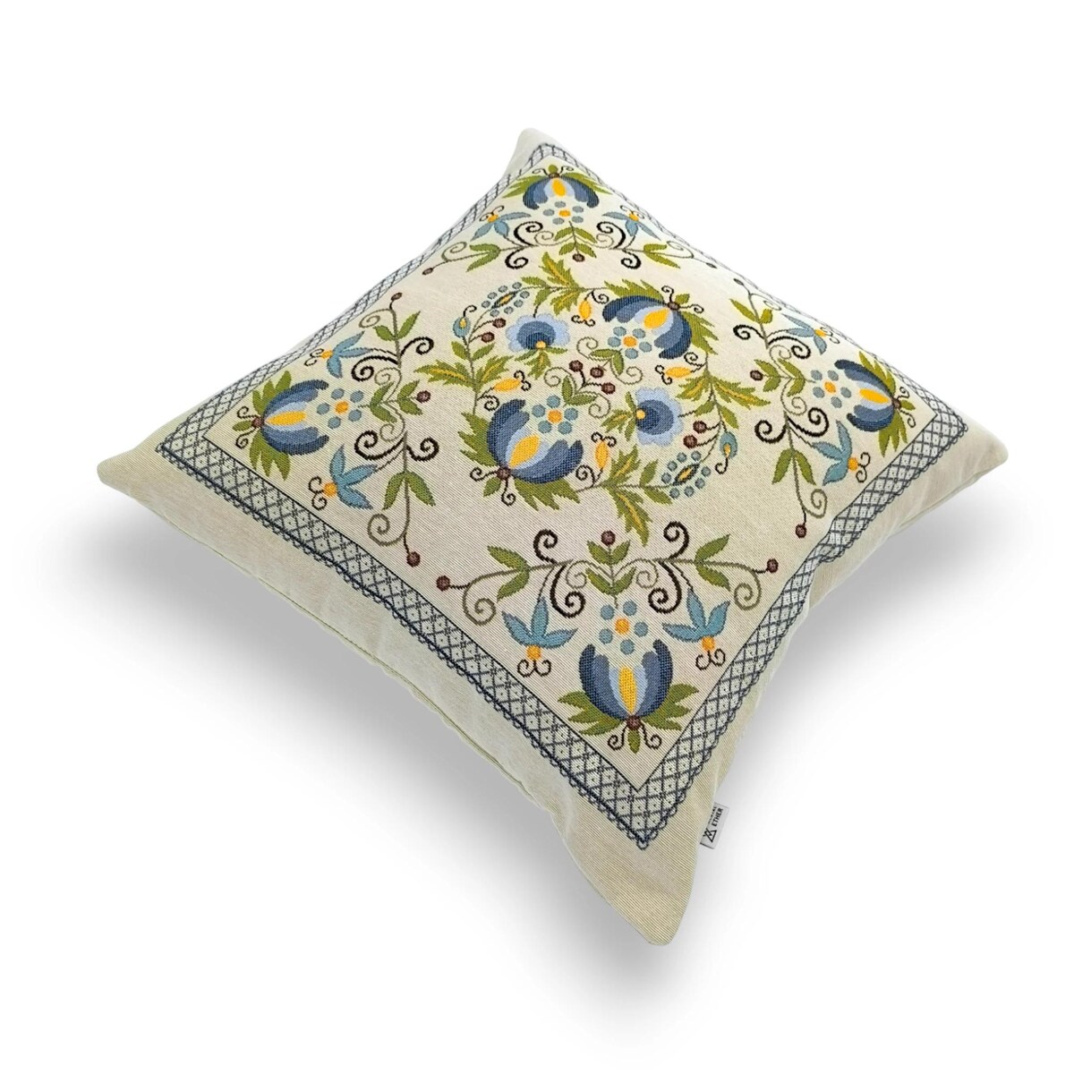 Dwustronna ludowa poduszka gobelinowa 45x45 Legenda