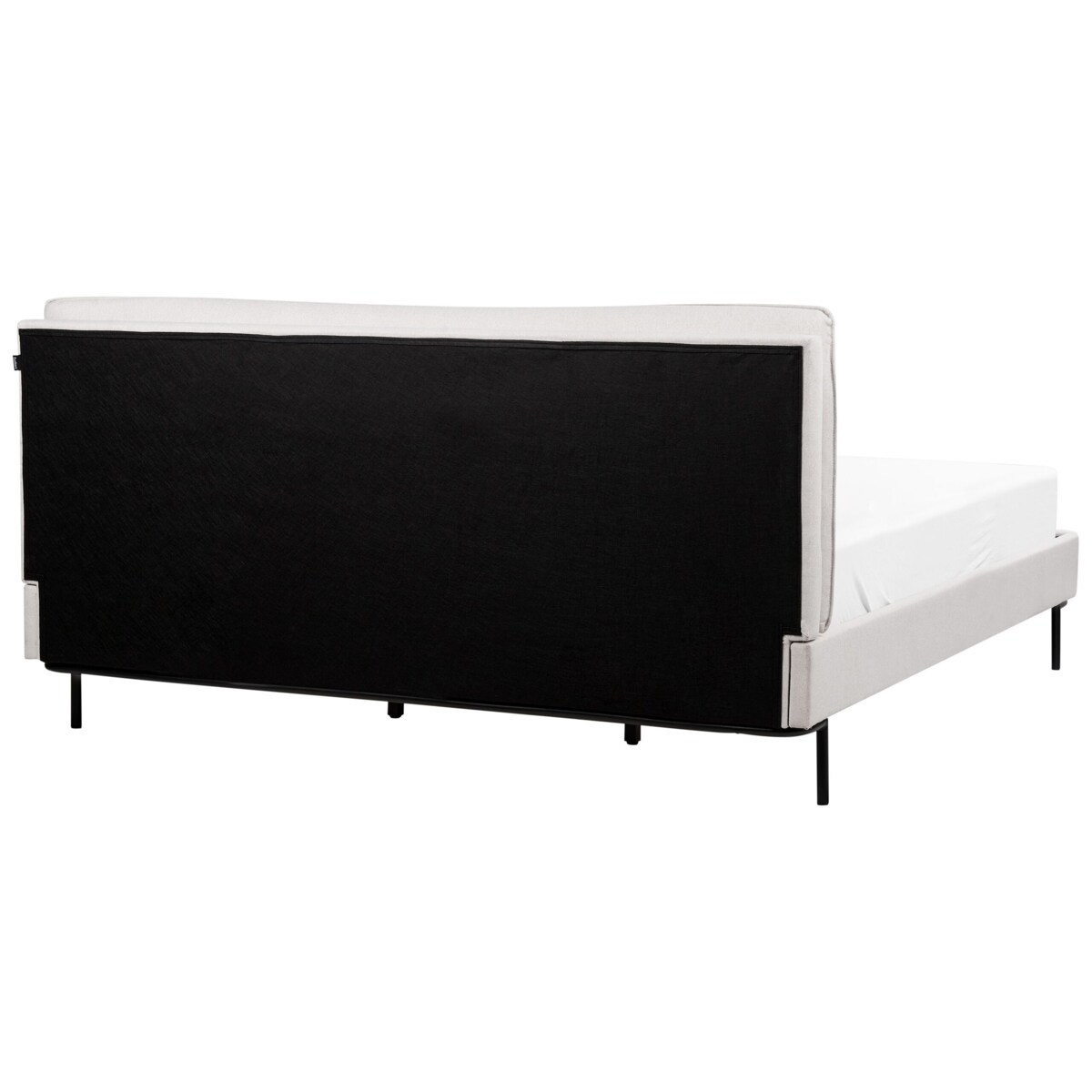 Łóżko tapicerowane 180 x 200 cm szare CORIO