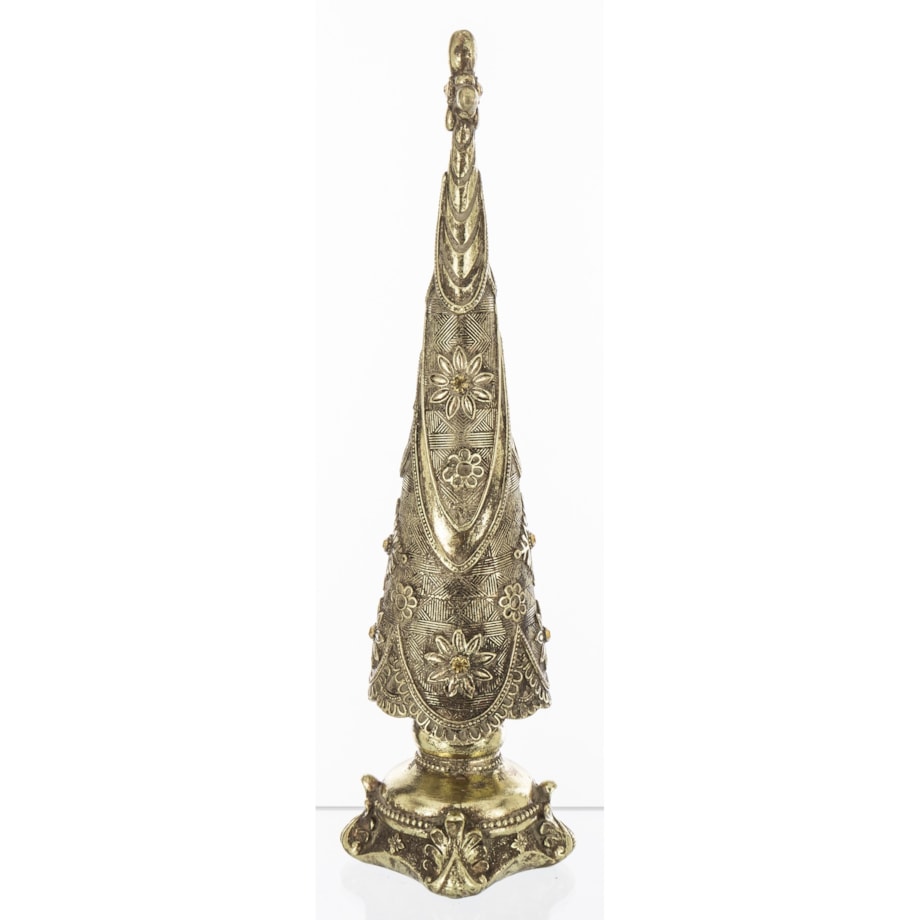 Dekoracja - choinka złota 38x8,5x8,5 cm HETTAR