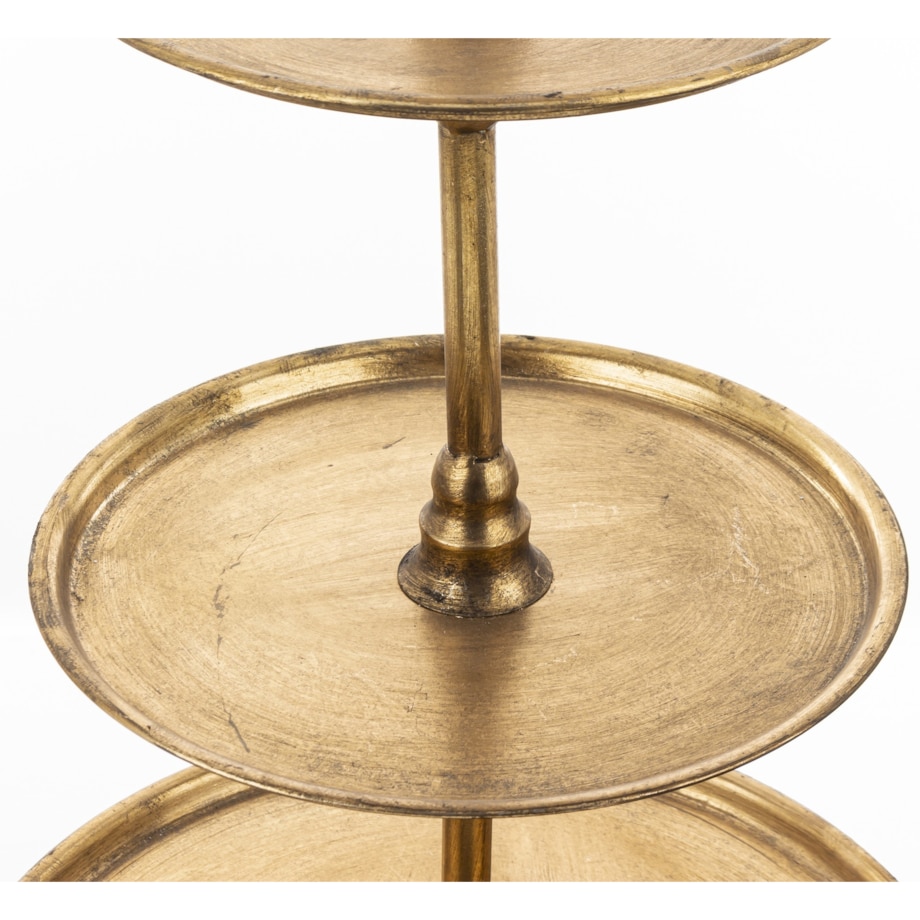Patera 4-poziomowa, 100x40x40 cm złota