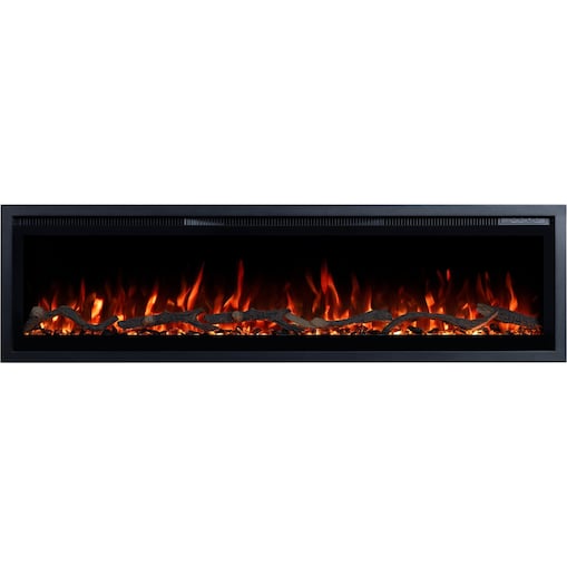 Kominek elektryczny Emotion Flame Regal 152 - ścienny i do zabudowy - 152x35x12 cm - kominek LED z funkcją grzania 900/1800 W