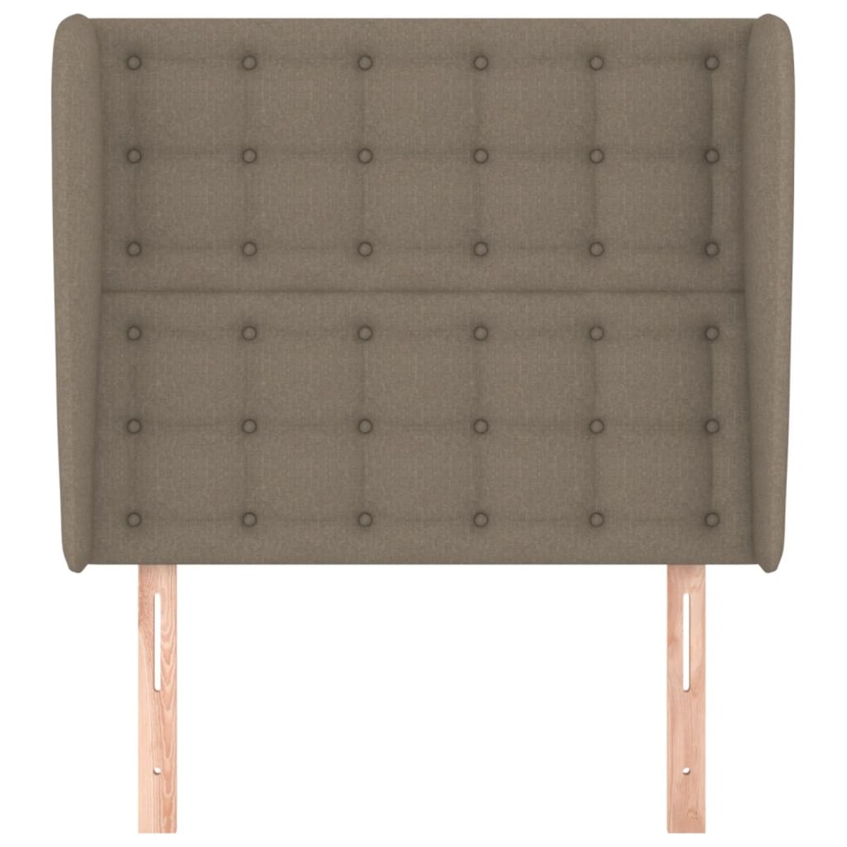 vidaXL Zagłówek uszak, taupe, 103x23x118/128 cm, tkanina