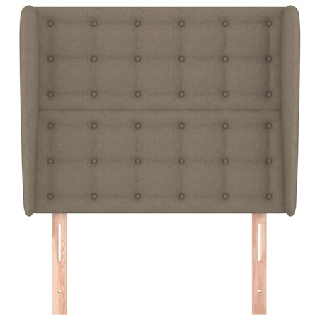 vidaXL Zagłówek uszak, taupe, 103x23x118/128 cm, tkanina