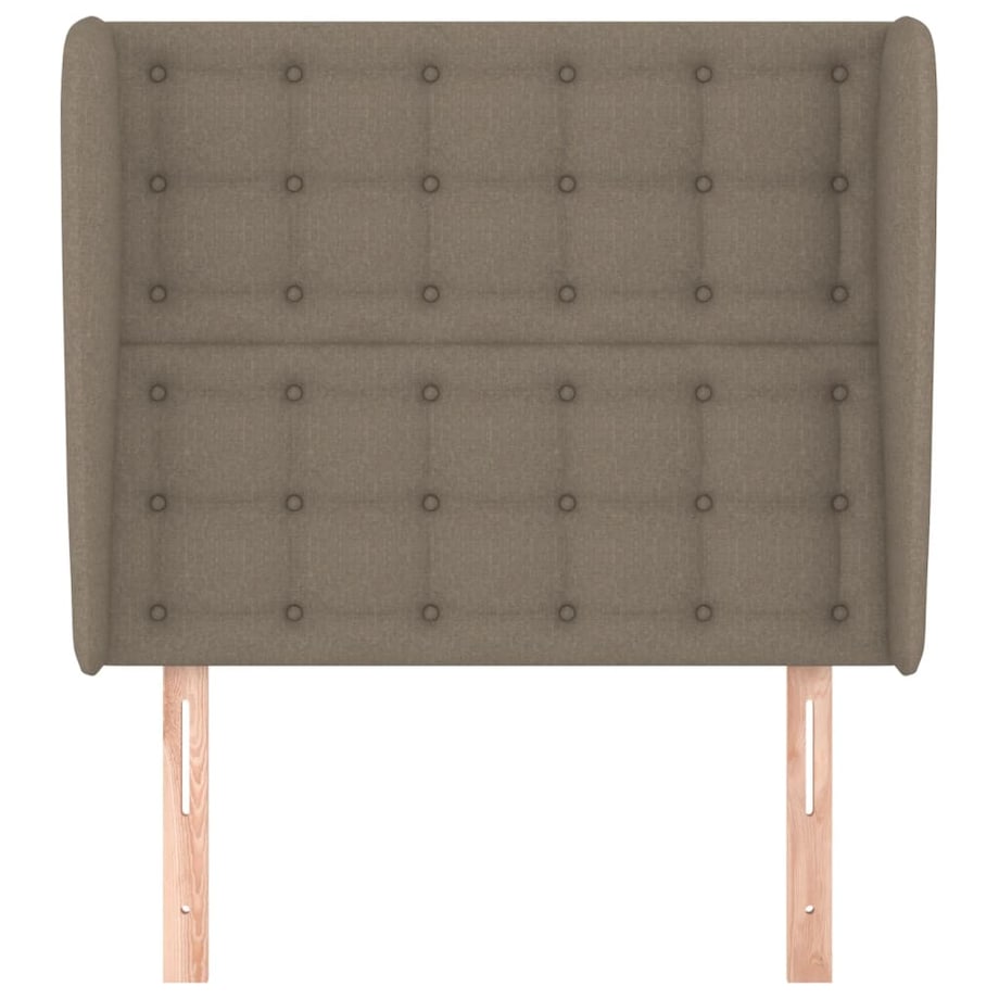 vidaXL Zagłówek uszak, taupe, 103x23x118/128 cm, tkanina