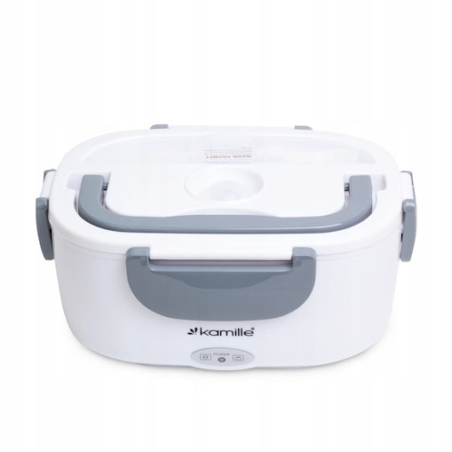 Elektryczny lunch box podgrzewany termos samochodowy + wtyczka KAMILLE
