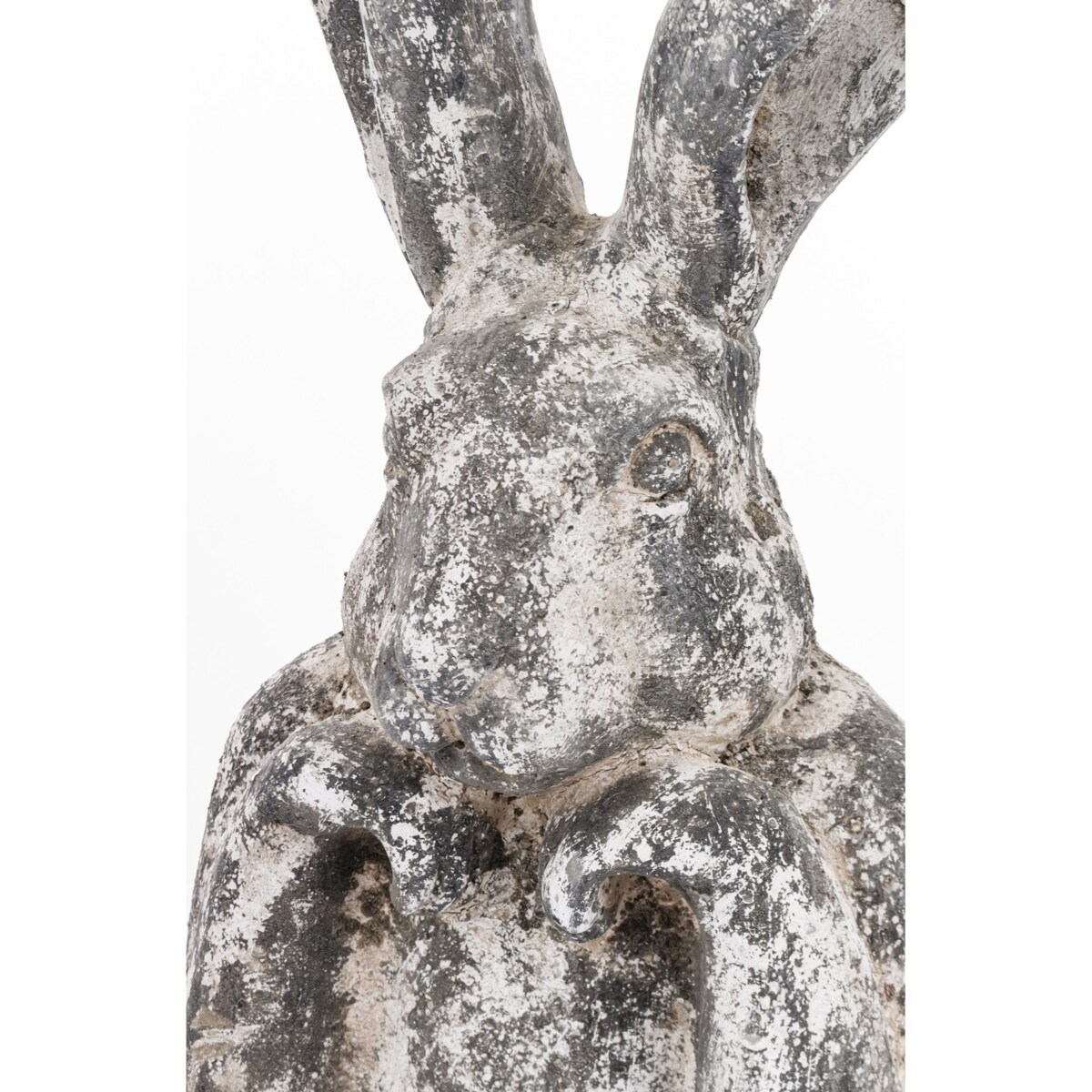 Figurka - szare popiersie królika 48x25x18 cm TORINO duże