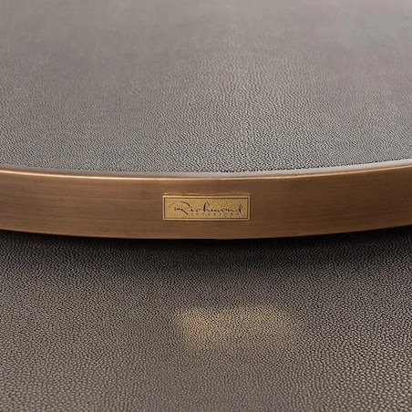 Elegancki stolik kawowy Bloomville 7523 Richmond Interiors klasyczny metalowy złoty