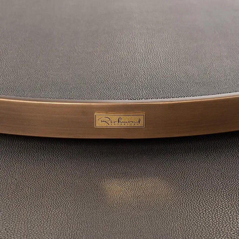 Elegancki stolik kawowy Bloomville 7523 Richmond Interiors klasyczny metalowy złoty