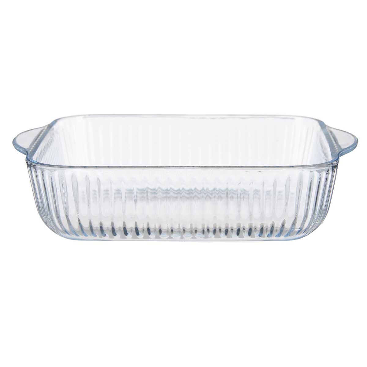 Naczynie do zapiekania dla jednej osoby, ryflowane szkło