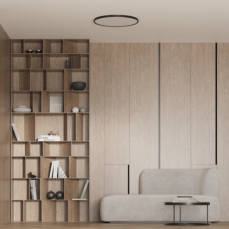 Plafon Light Prestige California czarny LED CCT 3000K 4500K 6500K 1 szt.