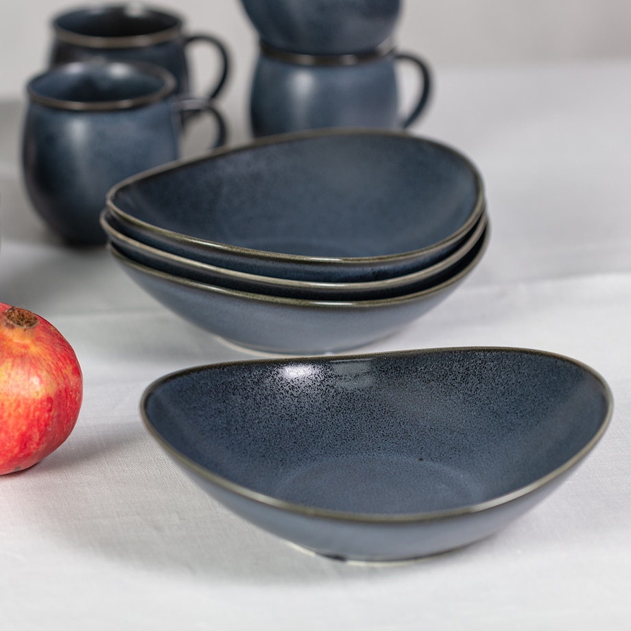 Talerz głęboki Della, 22,5 x 19 x 4,8-6 cm