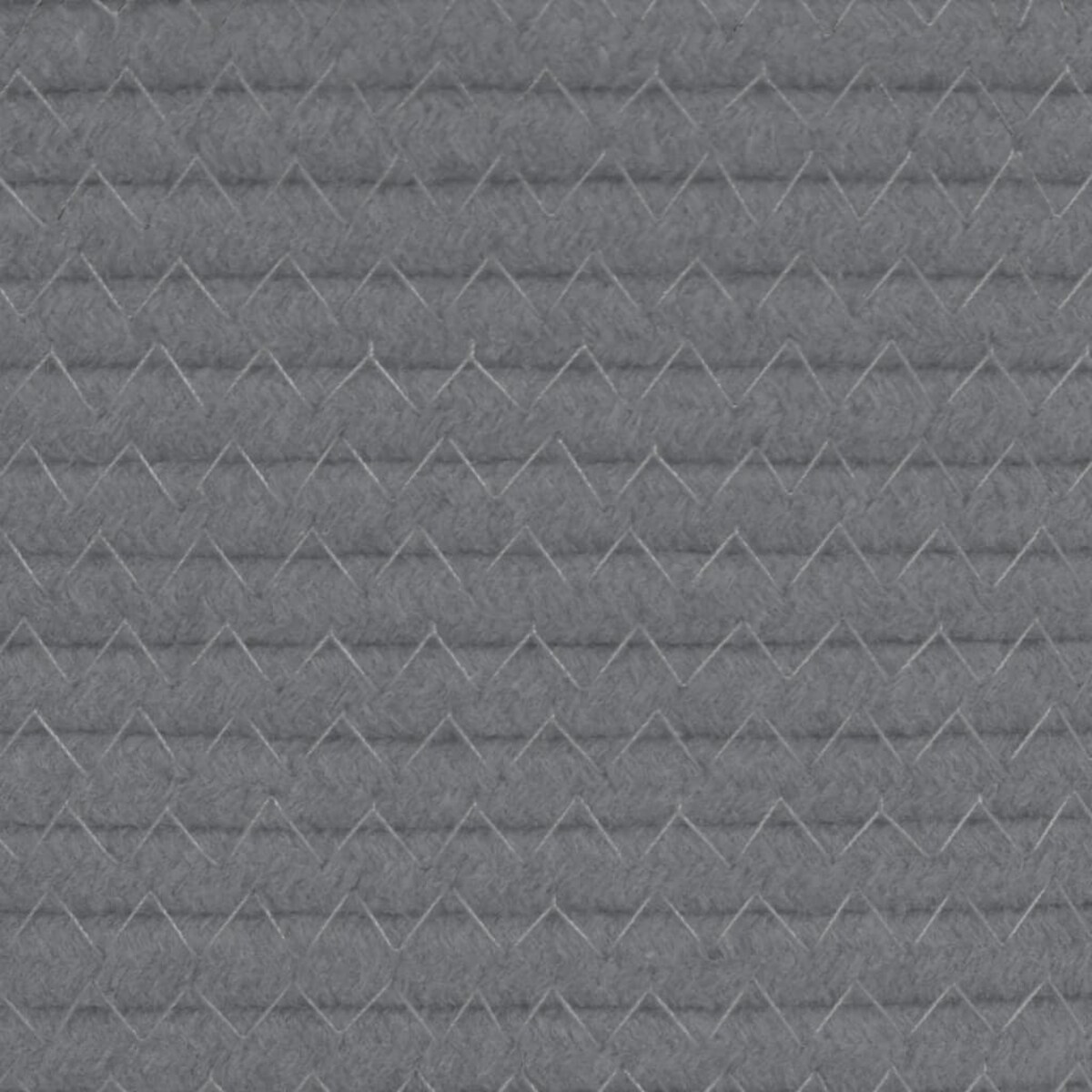 vidaXL Kosz do przechowywania, szaro-biały, Ø38x46 cm, bawełna