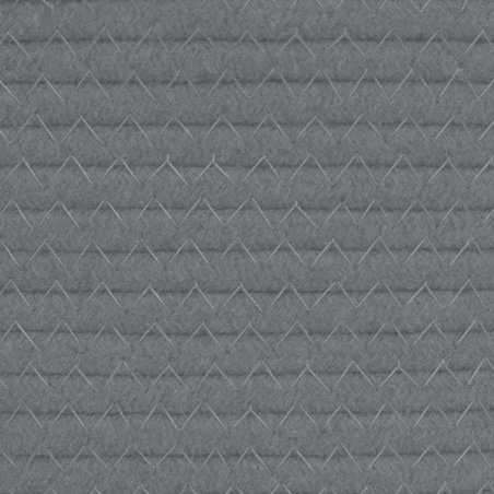 vidaXL Kosz do przechowywania, szaro-biały, Ø38x46 cm, bawełna