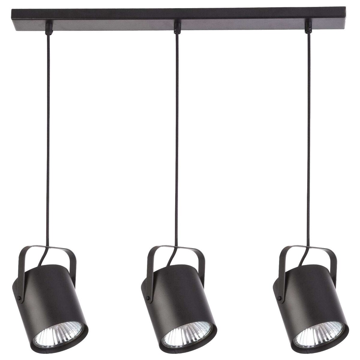 LAMPA wisząca FLESZ E27 31083 Sigma regulowana OPRAWA zwis metalowy reflektorki LISTWA sufitowa czarna