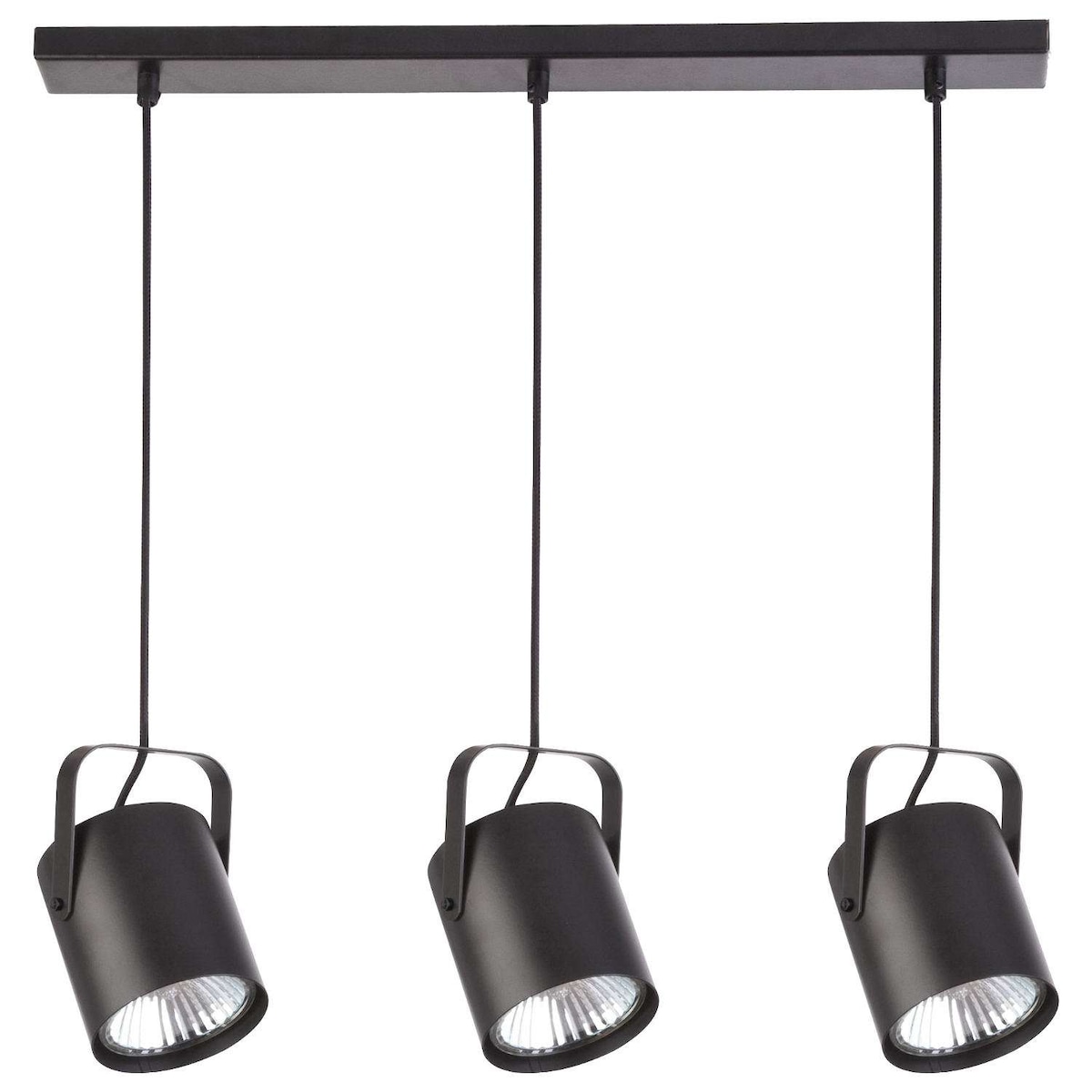 LAMPA wisząca FLESZ E27 31083 Sigma regulowana OPRAWA zwis metalowy reflektorki LISTWA sufitowa czarna