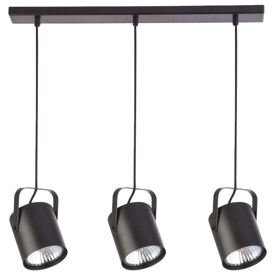LAMPA wisząca FLESZ E27 31083 Sigma regulowana OPRAWA zwis metalowy reflektorki LISTWA sufitowa czarna