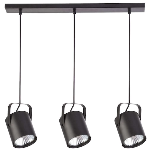 LAMPA wisząca FLESZ E27 31083 Sigma regulowana OPRAWA zwis metalowy reflektorki LISTWA sufitowa czarna