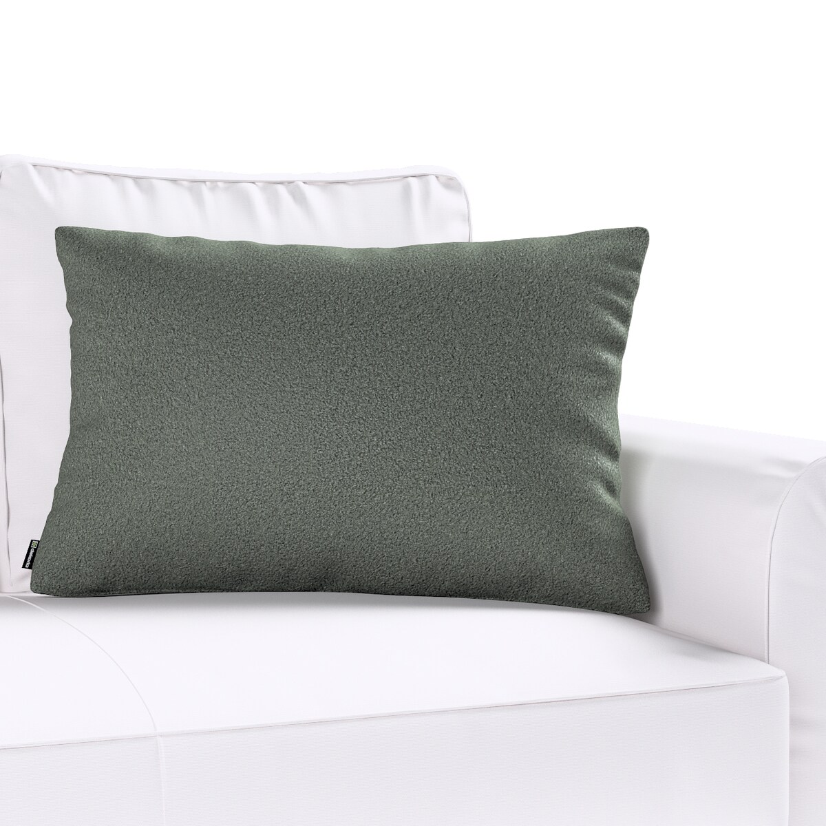 Poszewka Kinga na poduszkę prostokątną 60x40 ciemno szara bukla