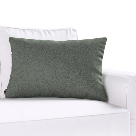 Poszewka Kinga na poduszkę prostokątną 60x40 ciemno szara bukla