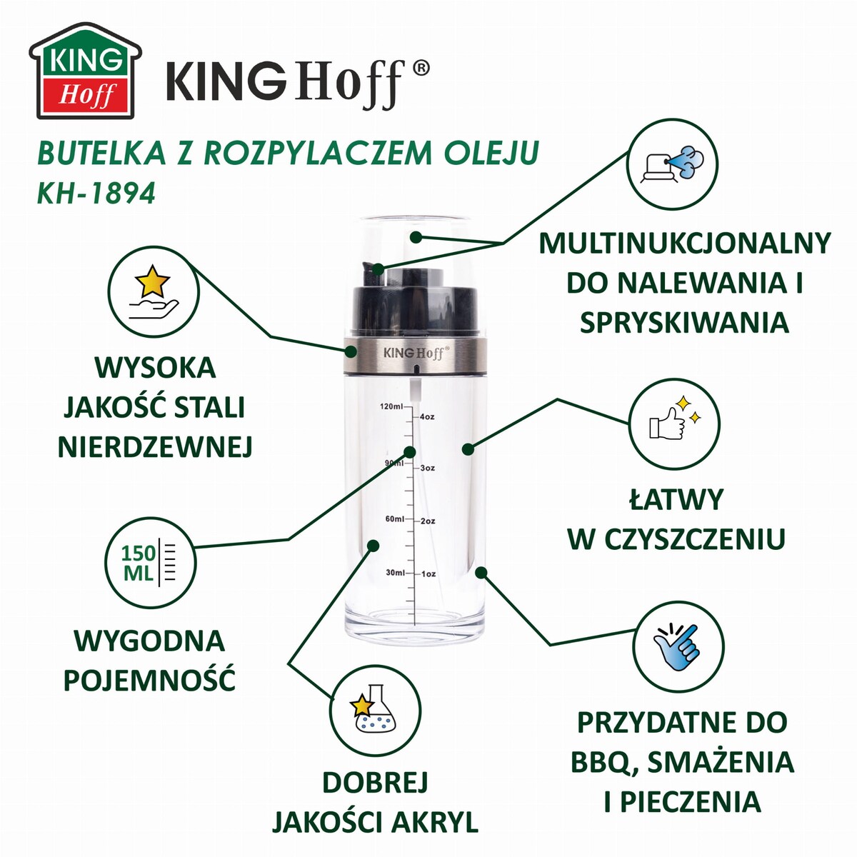 OLERY Medicated White Essence 38g 2本セット Zestaw 3 Szt. Spryskiwacz Do Oleju Oliwy Octu Dozownik W