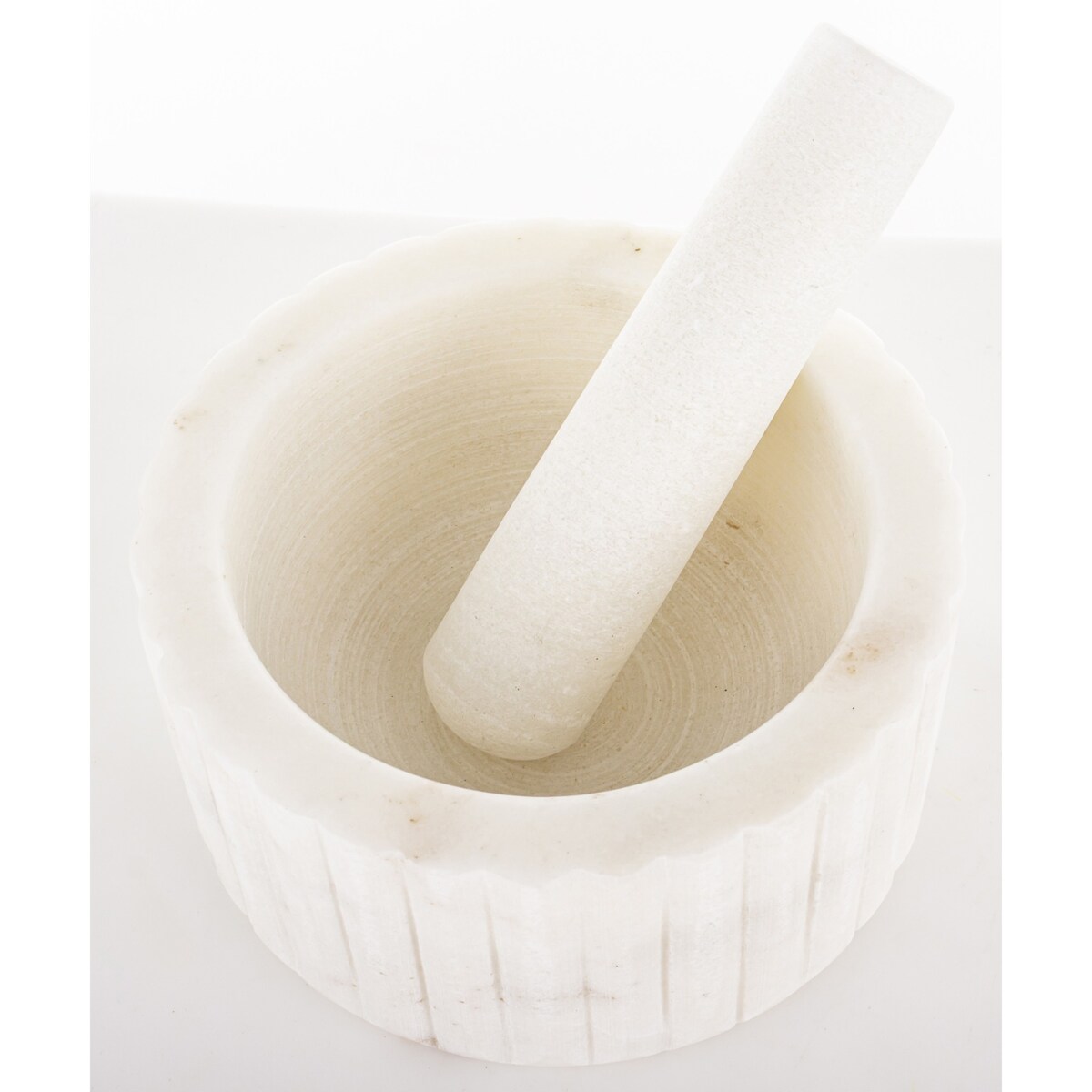 Moździerz kuchenny marmurowy biały Ø 14x7 cm BIANCO