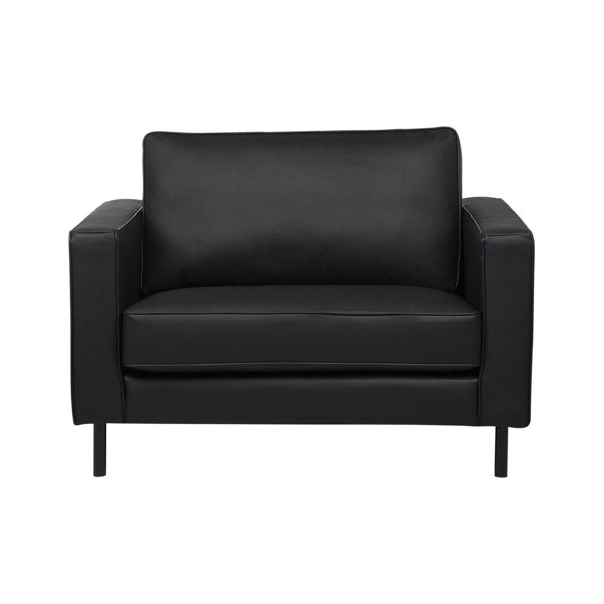 Fotel skórzany czarny SAVALEN