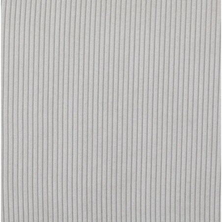 Krzesło sztruksowe na chromowanej podstawie szaro-perłowe