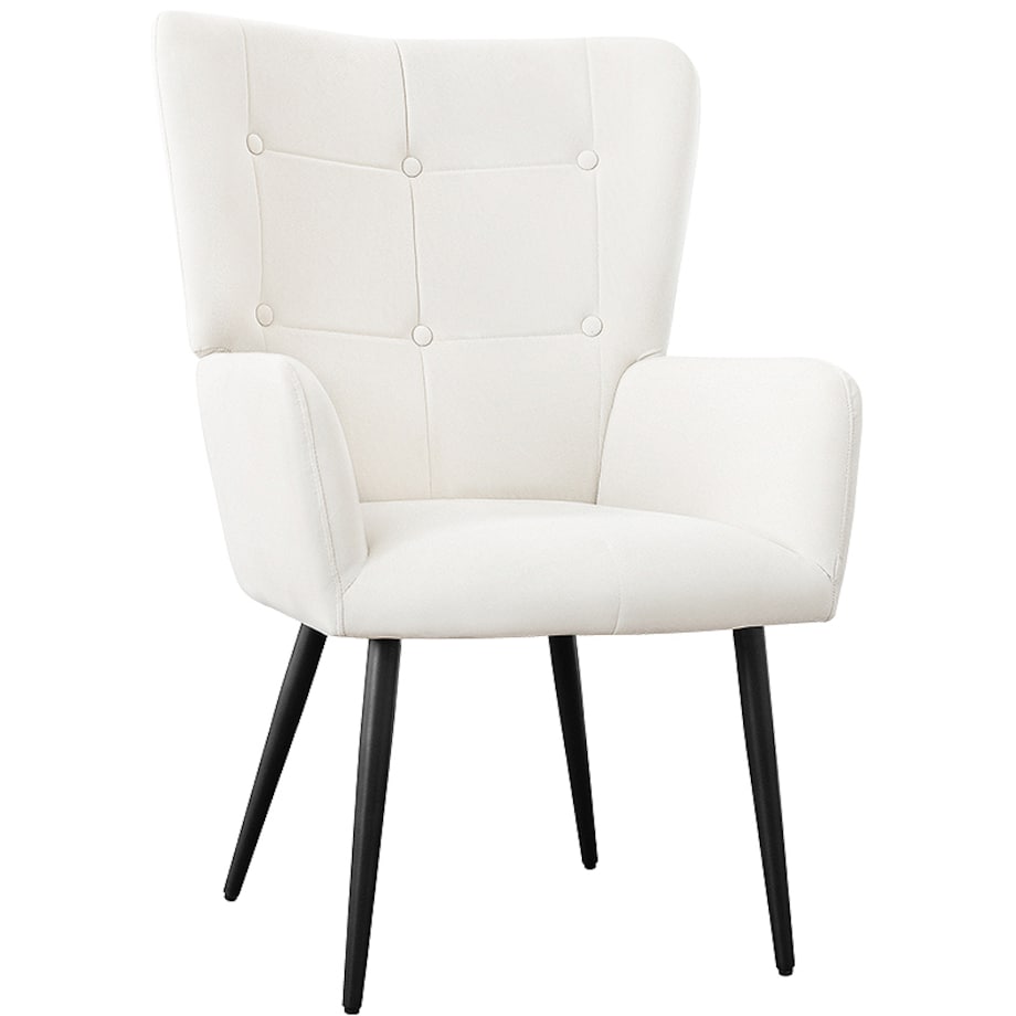 Foteldo salonu wypoczynkowy uszak beżowy welurowy wygodny tapicerowany