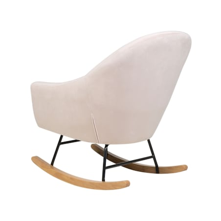 Fotel bujany welurowy różowy OXIE