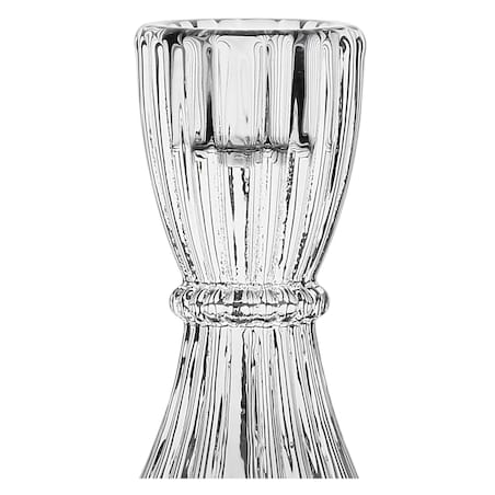 Szklany świecznik Lumella - Przezroczysty, 15 cm