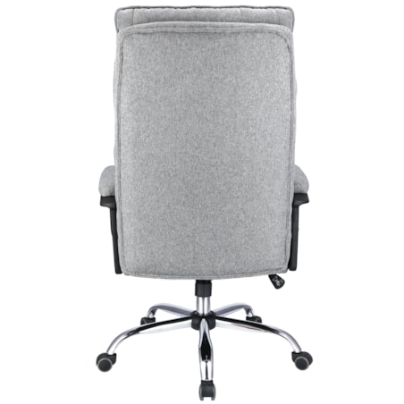 Fotel biurowy ESPO tkanina jasny szary