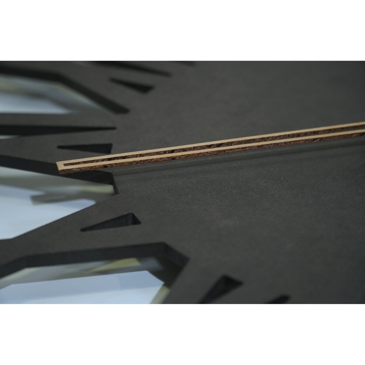 Duży zegar ścienny Loft Adulto 50cm czarny