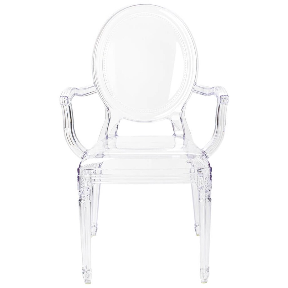 Krzesło Prince Arm KH010100202 do sypialni przezroczyste
