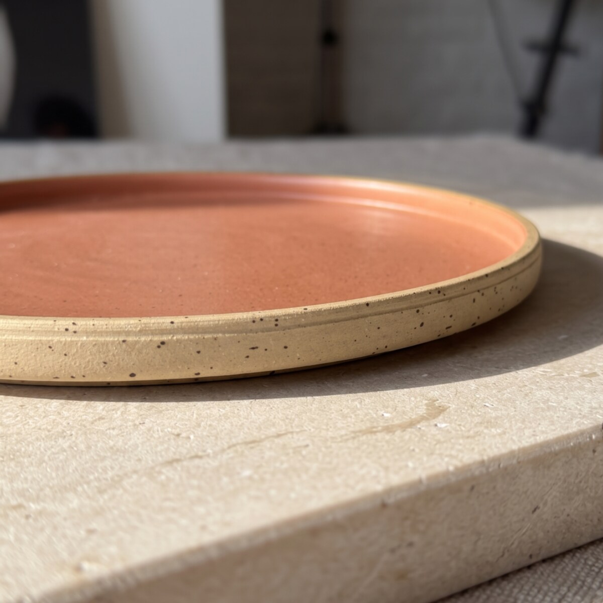 Zestaw ceramiczny talerz 23,5 cm i miseczka handmade z Polski HU.KA Runa