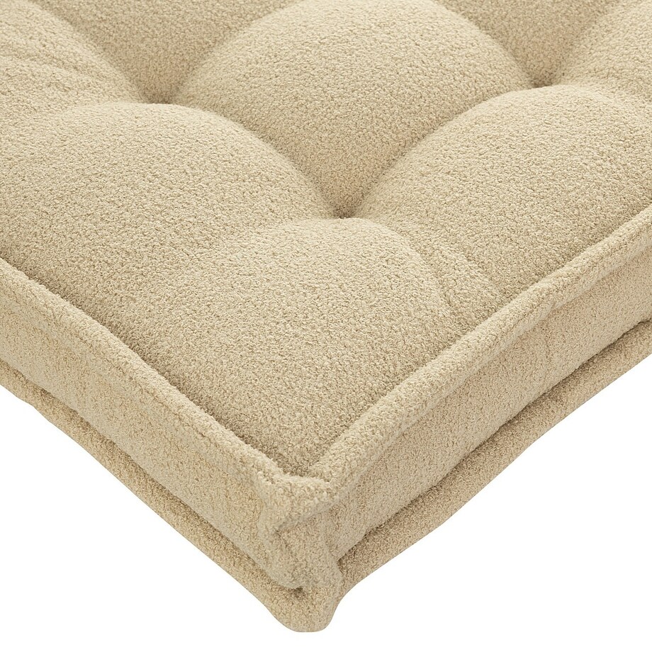 Materac francuski, jasny beż, 120x60x10cm, Boucle