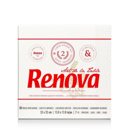 Serwetki papierowe Renova Art de la table deco 80 szt