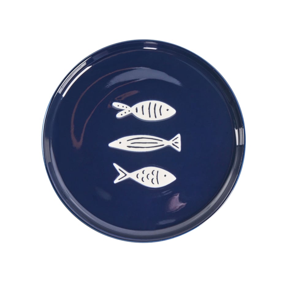 Zastawa stołowa 16-częściowa TAMARIND Porcelana Biały/ niebieski