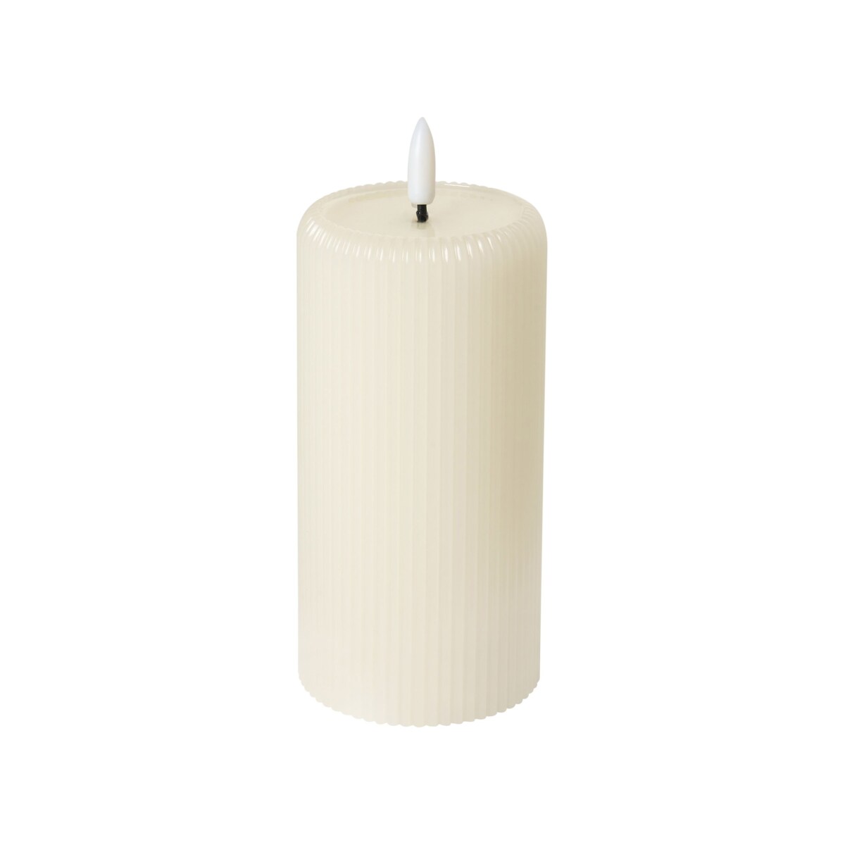 Zestaw 6 świec LED NOISETTE 10/16 cm Złamana biel