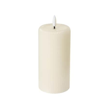 Zestaw 6 świec LED NOISETTE 10/16 cm Złamana biel