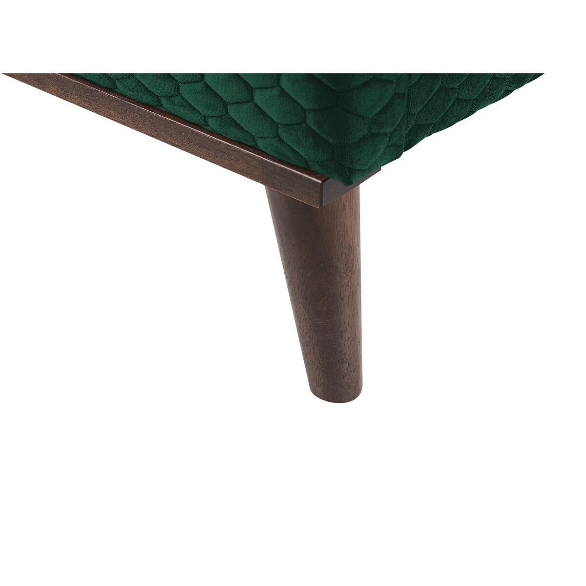 Łóżko welurowe 140 x 200 cm zielone BAYONNE